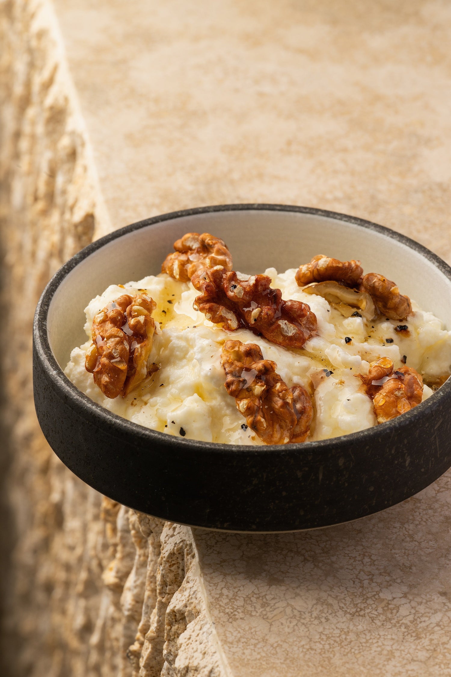 Mel i Mató with Walnuts and Laumont Truffle Honey