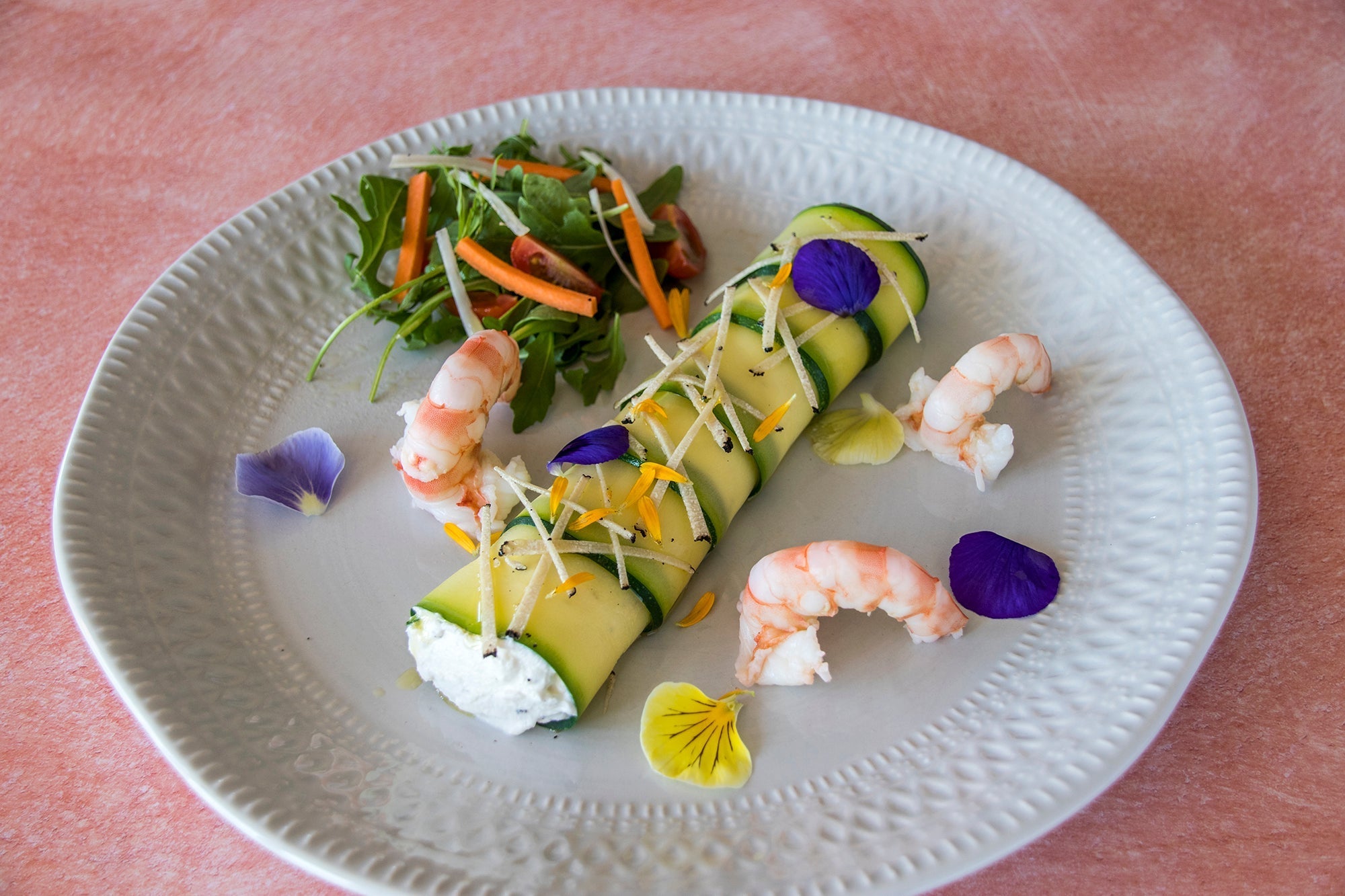 Courgette Cannelloni with Truffled Ricotta and King Prawns | Laumont – LAUMONT UK