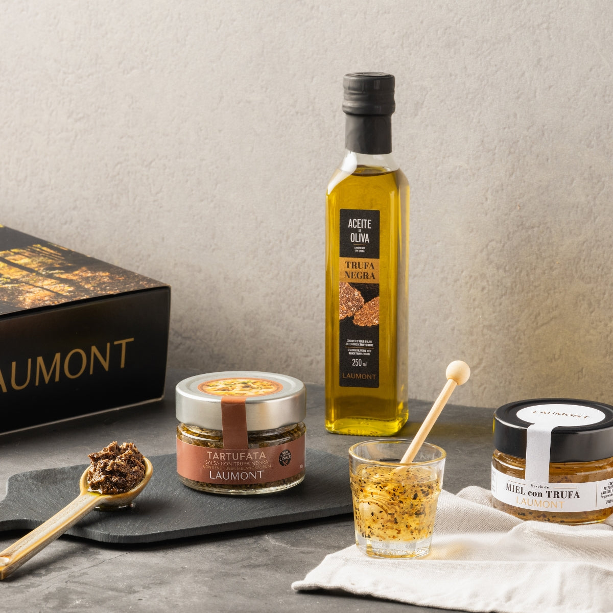 SWEET TRUFFLE PACK – Truffle Honey + Black Truffle Oil + Tartufata