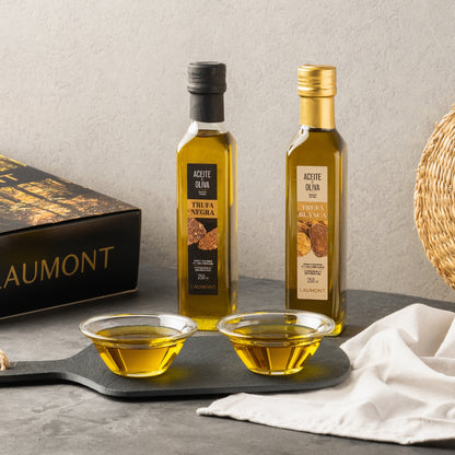 Black truffle oil + white truffle oil