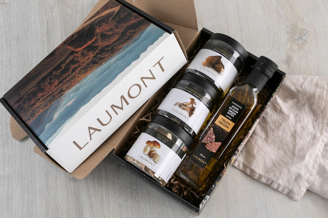Dried porcini, black trumpet and morel + Black Truffle Oil LAUMONT UK